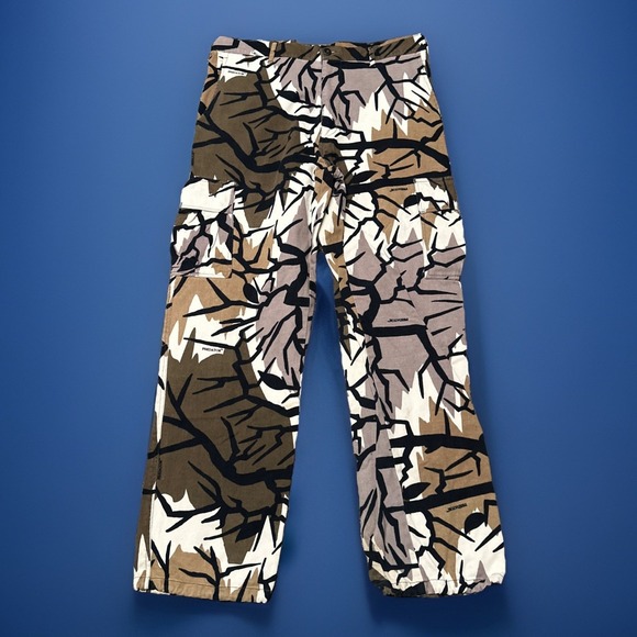 Predator Pants Mens Large 38x32 Brown‎ Cargo Made In USA Hunting Deer Vintage
